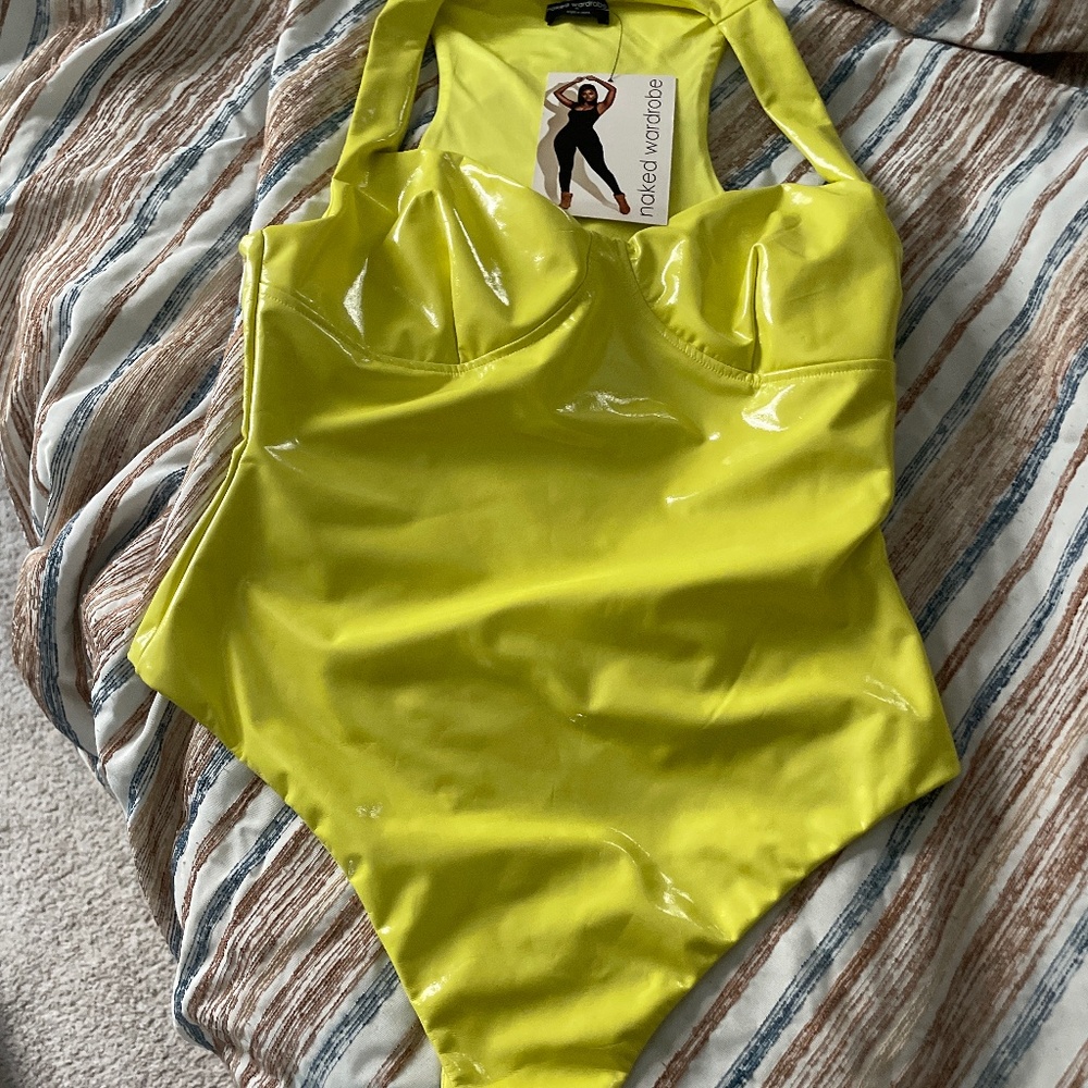 Naked Wardrobe Vinyl Bodysuit